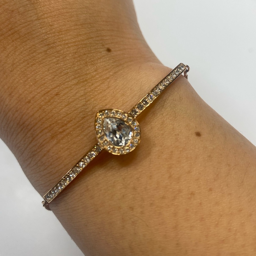 Swarovski rose gold resizable sparkling bracelet